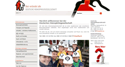 Desktop Screenshot of dhg.de
